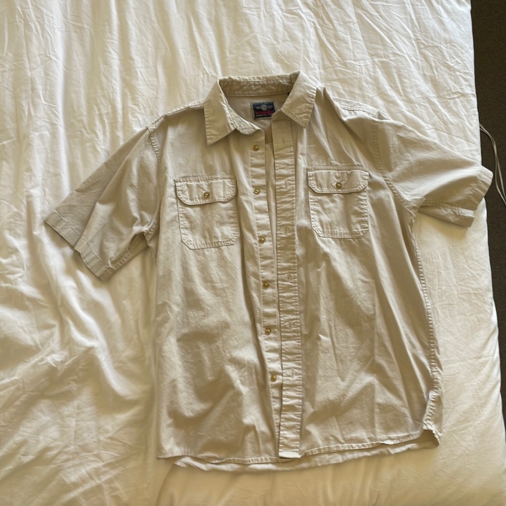 Vintage Wrangler button down fisherman’s shirt